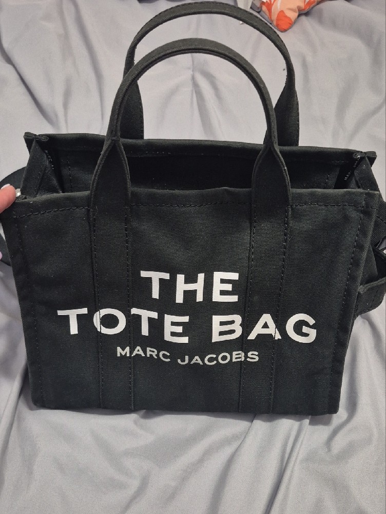 Marc Jacobs Black Canvas 'The Tote Bag' Shoulder Tote
